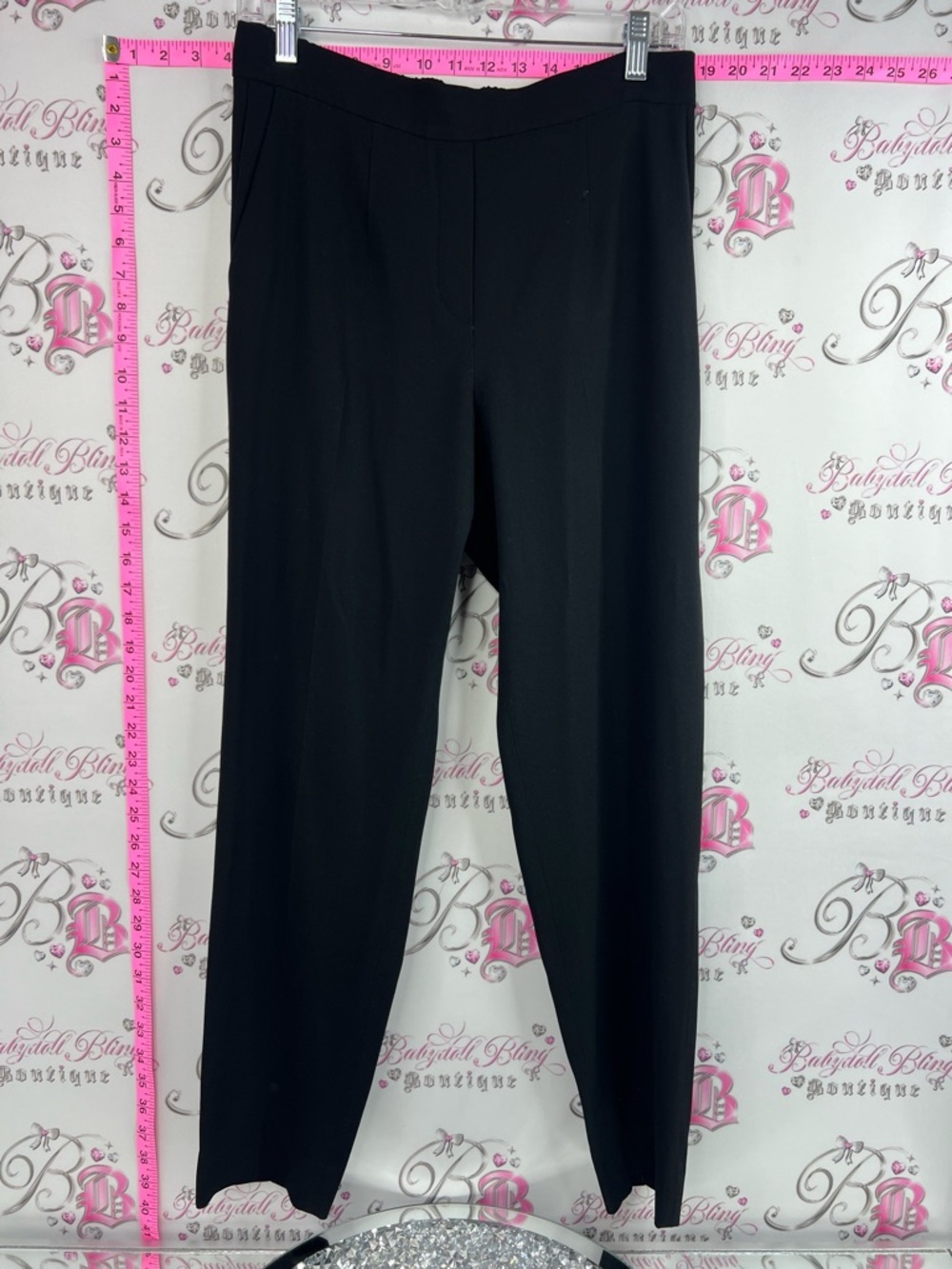 Babaton pants dress pants trouser Black Straight-Leg Pull-On Pants